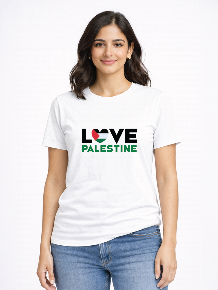 قلب فلسطين بالحب